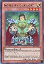 Yu-Gi-Oh Card - SHSP-EN085 - NOBLE KNIGHT BORZ (super rare holo) - NM/Mint