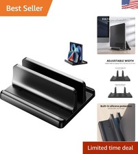 Compact 3-in-1 Desktop Laptop Stand - Adjustable for All MacBook  Tablet Sizes