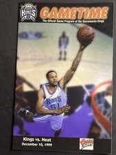 Sacramento Kings Miami Heat 12/10/99 NBA Gametime program Lawrence Funderburke 
