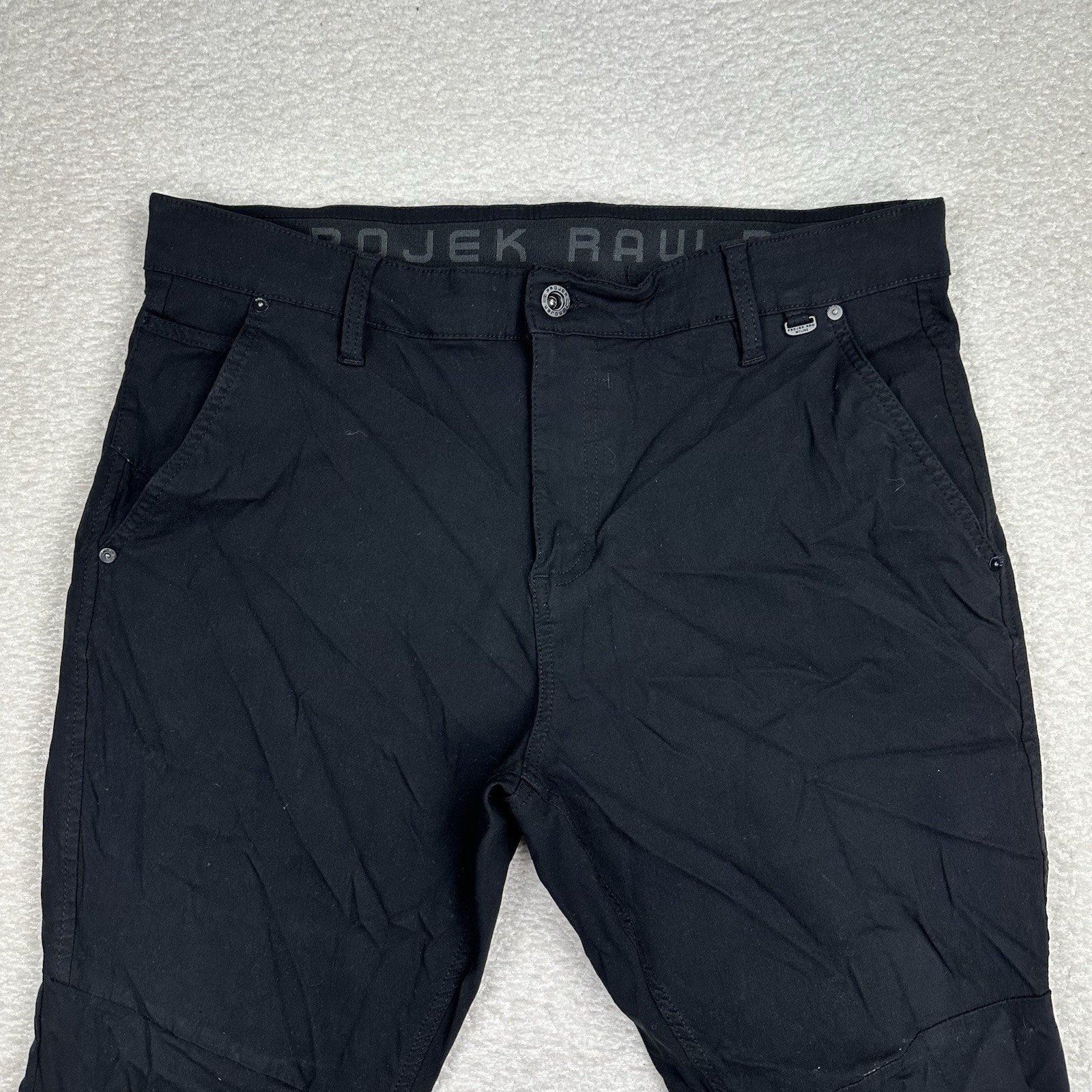 Projek Raw Pro Men's Tech Pants Size 36x28 Tapered Stretch Performance Black