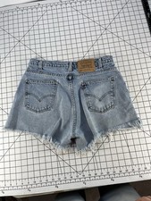 Vtg 70s 80s Levis Orange Tab Jean Shorts Distressed Surf Skate Worn Faded Biker