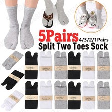4/8x Socks Japanese Kimono Socks Flip Flop Sandal Split Toe FOR Tabi Ninja-Geta