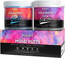Mold Putty Silicone Making Kit, Super Easy 1:1 Mix Putty, 7/8 Lb Blue