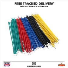 120pc Tin-Plated Jumper Wires 24AWG/26AWG for DIY Soldering Electronics