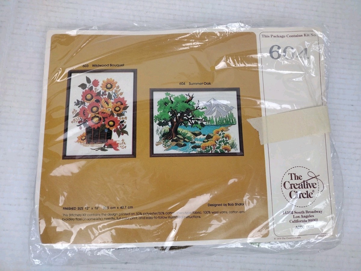 The Creative Circle Needlepoint Vintage #604 Summer Oak NEW NIP | eBay