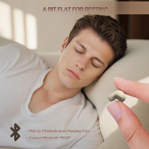 Wireless Smallest Invisible Earbuds For Sleep Ultra Small Hidden Earphones Ea... - Picture 5 of 6