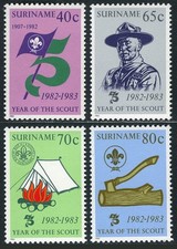Suriname 1961-1984 #625-628, B80-84, B104-107, B208-210, B314-317 MNH Assortment