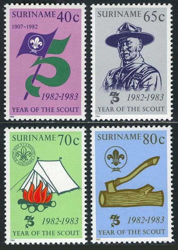 Suriname 1961-1984 #625-628, B80-84, B104-107, B208-210, B314-317 MNH Assortment