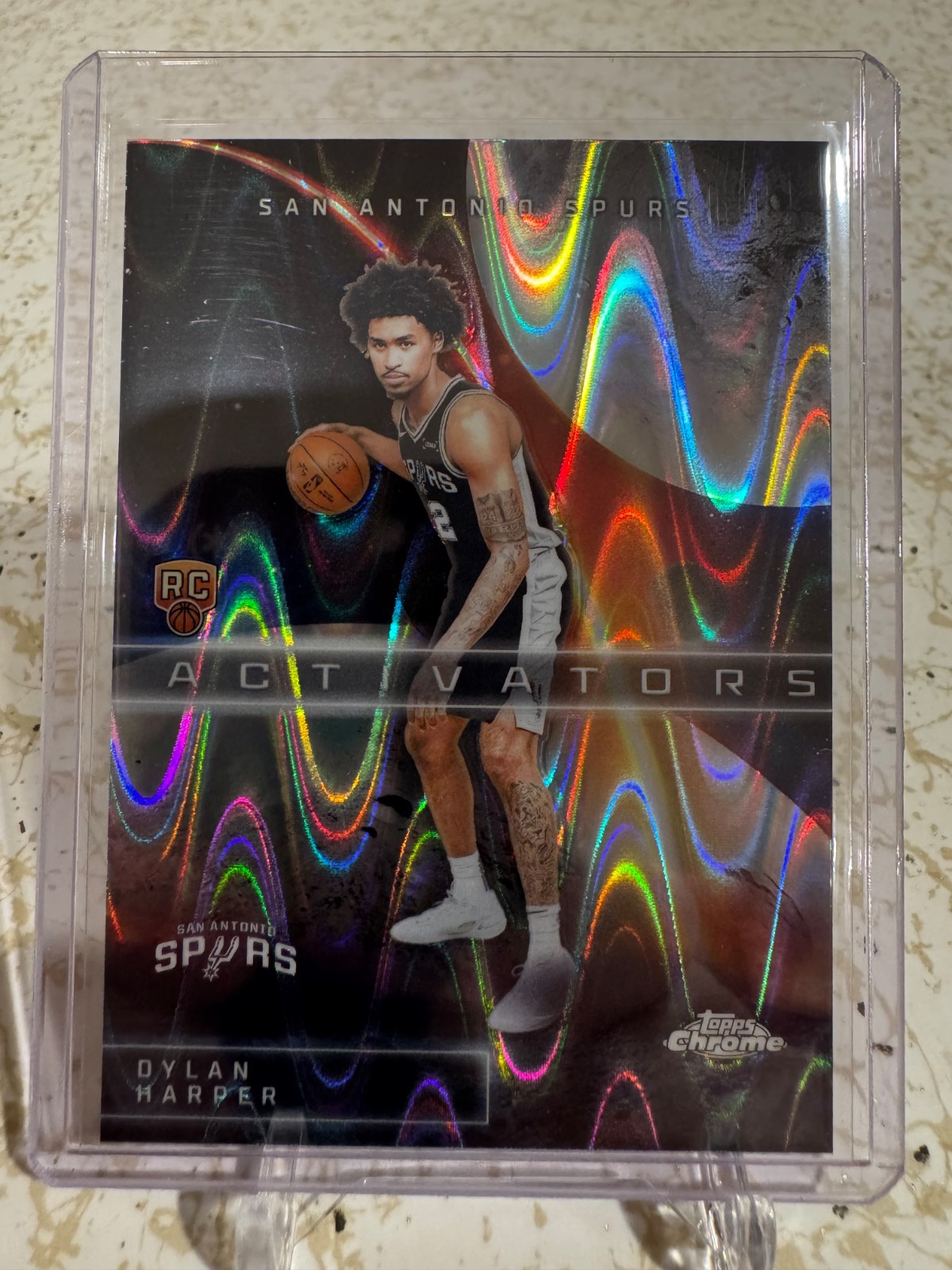 2025-26 Topps Chrome Dylan Harper ROOKIE RAY WAVE ACTIVATORS REFRACTOR RC