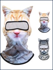 3D Cat Animal Ski Balaclava Ski Mask with Ears,Suitable for Festivals