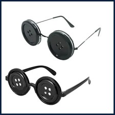 Coraline Botón Ojos Gafas Halloween Juegos con disfraces Gafas Accesorios Novedad Disfraz