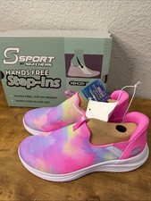 Skechers S Sport Slip-On Sneakers - Pink Multi Pastel size 3 NWT