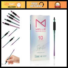 Microblading Pen Set of 10, .15mm Disposable Blades, Rubber Grip  Pigment Spong