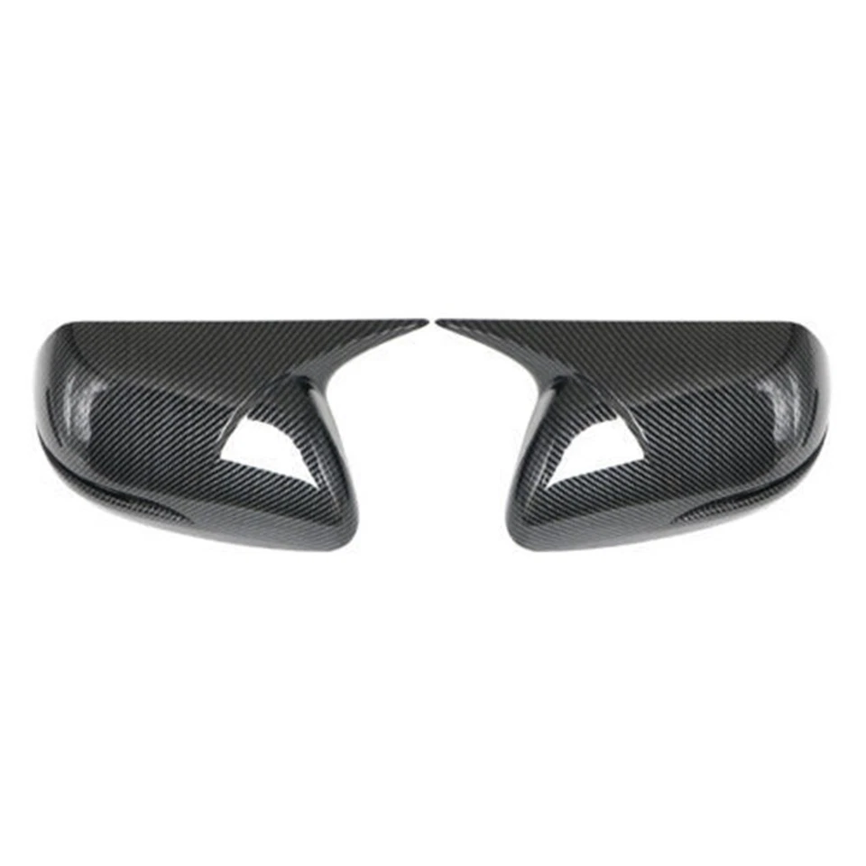 2x Carbon Fiber Look Rear View Side Mirror Cover Caps For Honda Civic 2012-2015 Foto 4 de 4