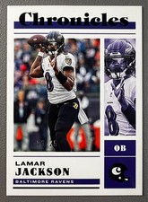 Lamar Jackson 2022 Panini Chronicles Football Black #6 Ravens /25