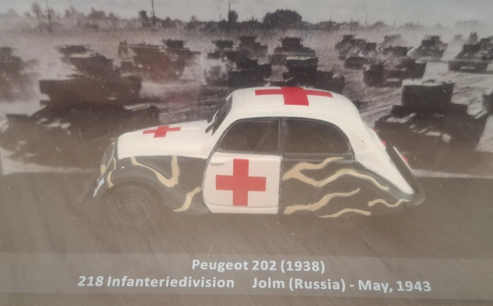 Peugeot 202 - 1:43 Auto militari della seconda guerra mondiale n. 101 - Immagine 2 di 3