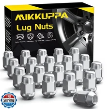 MIKKUPPA M12x1.25 Lug Nuts, 20pcs Triple Layered Chrome Finish 12mmx1.25 Clos