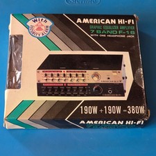 VTG Auto Old School Amerykański wzmacniacz korektora graficznego HI-FI 7 pasma 380W stalówka