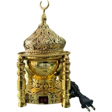 Electric Incense Burner Bakhoor Mabkhara Aroma Bukhoor Oud Arabian Gold