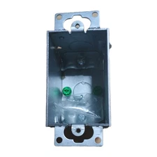 1X Raco 512 1 Gang metal switch/outlet box NM romex clamps