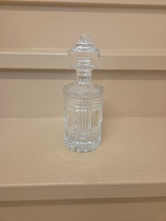 RARE VINTAGE RALPH LAUREN GLEN PLAID CRYSTAL BARWARE DECANTER SIGNED EUC