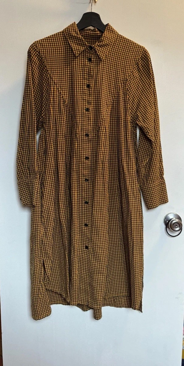 Checked Long Sleeve Shirt Dresses for sale | eBay
