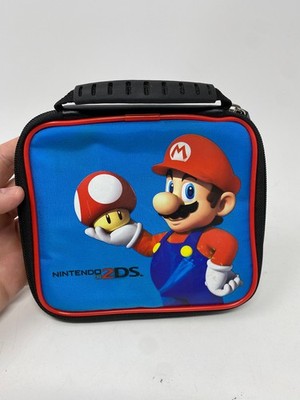 Nintendo 2DS 3DS DSi Lite Super Mario Bros & Toad Carrying Case Blue Black Red