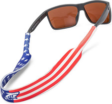 Pilotfish Neoprene Sunglasses Strap &ndash; Eyewear 19 inches, Patriot
