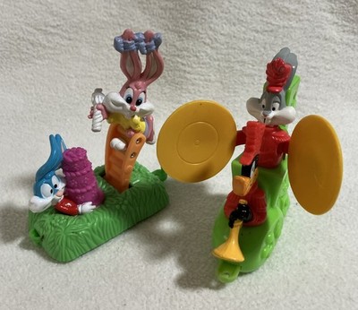 Two Looney Toons 1994 McDonald s Warner Bros. On Wheels Train Pieces