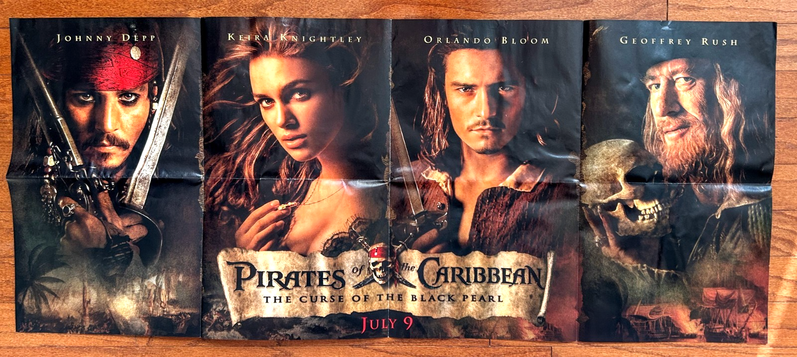 Pirates Of The Caribbean Curse Black Pearl Movie Poster Art Size: 21 x ...