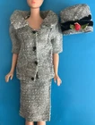 Vintage Mattel Barbie Career Girl #954 Tweed Jacket, Skirt & Hat Outfit