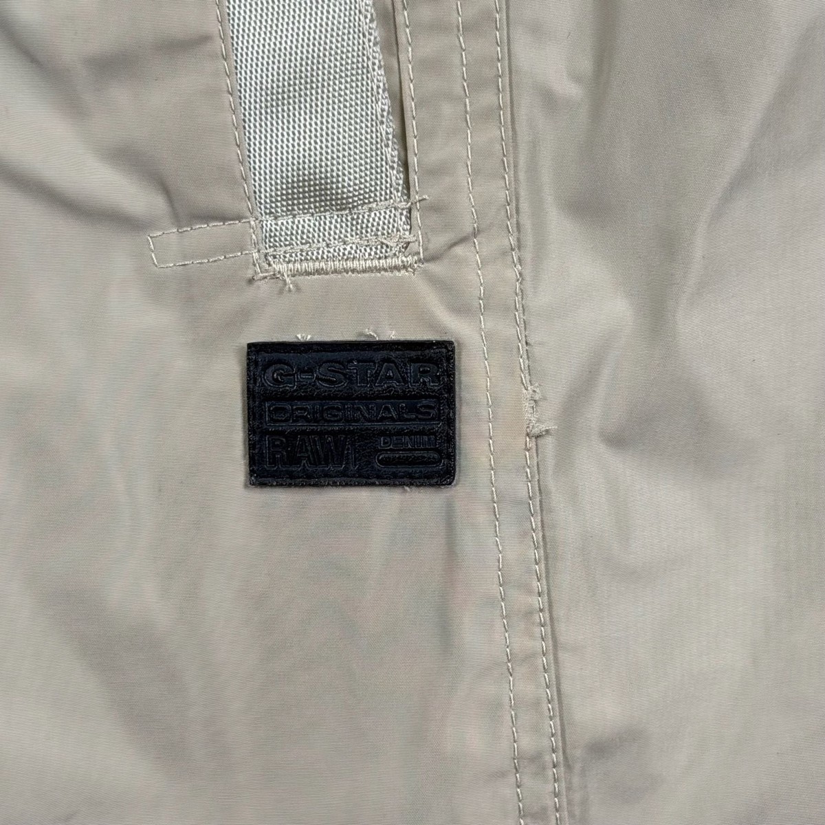 G-Star RAW Women's Beige Lightweight Technical Trench Coat View 2