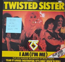 Twisted Sister I Am (I'm Me) Vinyl Record 12" VG/VG A9854T 1983