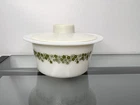 Vintage Corning Pyrex Spring Blossom Crazy Daisy Butter Bowl With Lid