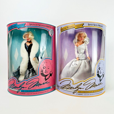 Marilyn Monroe Collector s Series Silver Sizzle & Spotlight Splendor VTG 1993
