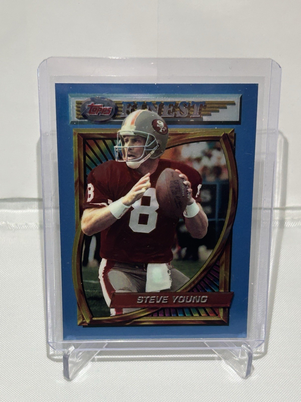Steve Young #77 - 1994 Topps Finest San Francisco 49ers HOF