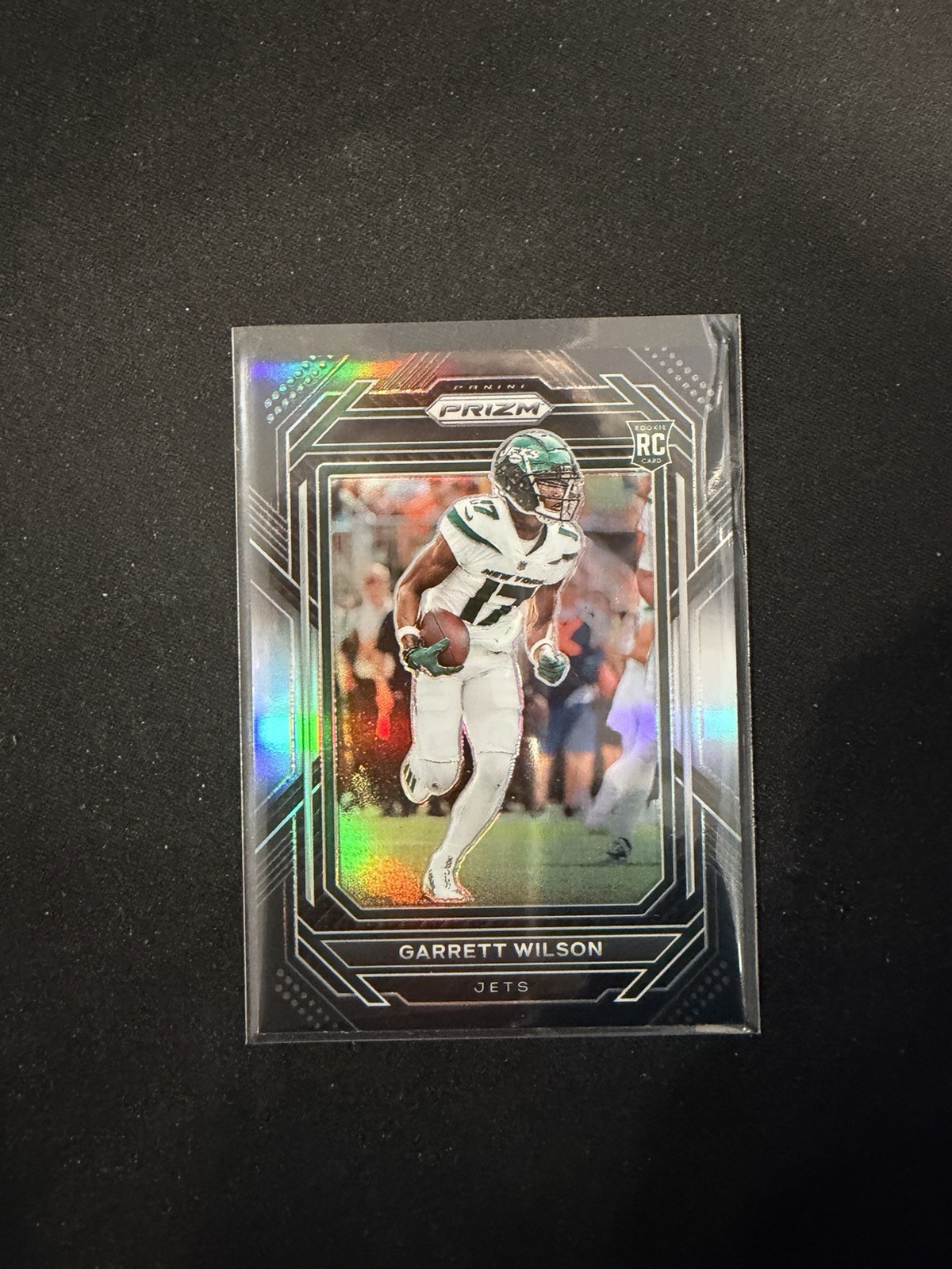 Garrett Wilson Panini Chronicles Prizm Black #PB12 Silver