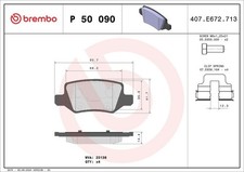 Brembo Bremsbelagsatz hinten für Mercedes A Klasse W169 B Klasse W245 Brembo Bremsbelagsatz hinten für Mercedes A Klasse W169 B Klasse W245