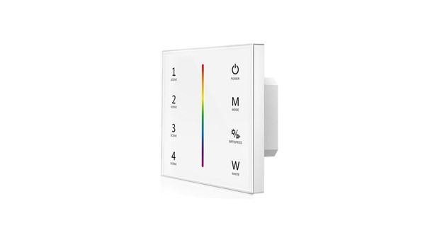 Sterownik LED NaśCienny Skydance - Rgb+W - 1 Strefowy - 12-24V DC 12A - T4-1(W)-image