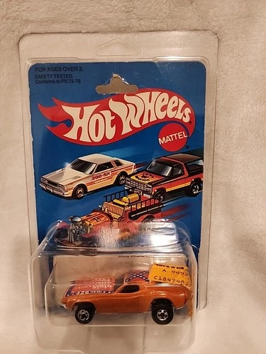 Vtg. 1981 #3364 Hot Wheels Dixie Challenger With Flag And Protector Case