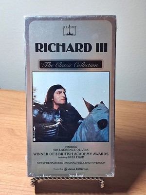 Richard III (VHS, 1955) Laurence Olivier New Sealed Vintage Watermarks