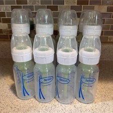 Dr. Brown's Natural Flow Anti-Colic Bottle Set 4oz  8oz Lot of 12 bottles