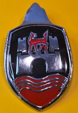 Vintage Vw Wolfsburg Hood Crest Emblem