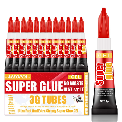 #ad 3 Gram Pack of 12 Single Use Super Glue Gel Super Fast Thick amp; Strong Adhes $8.26