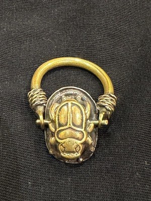 Authentic Ancient Egyptian Antiquities Egyptian Copper scarab Ring Egyptian BC