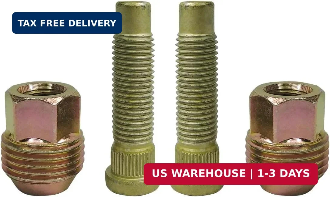4PCS M12x1.5 Wheel Lug Stud Nut Set Compatible with Chevy Blazer Cruze Sonic Cam