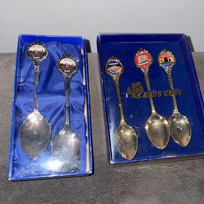 Hansen & Berry Ltd Neuseeland Souvenir Löffel - Hongkong & Houston Texas