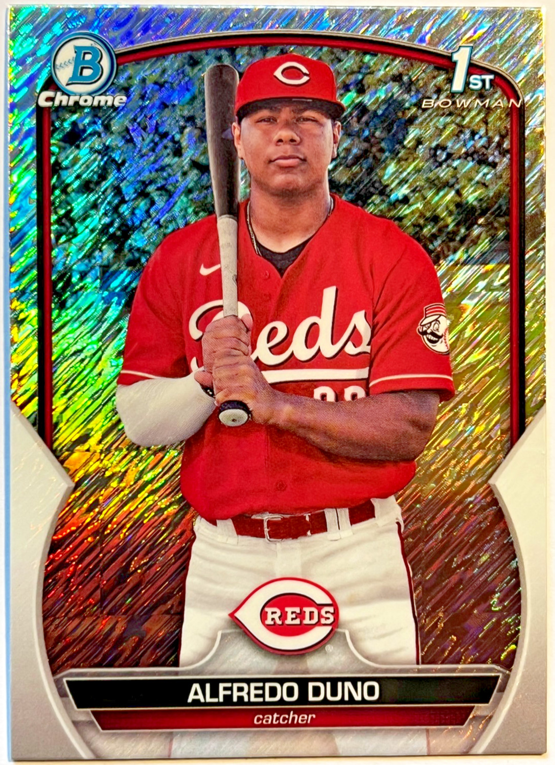🔥2023 Bowman Chrome Prospects Shimmer Refractor ~725 #BCP-238 Alfredo Duno🔥
