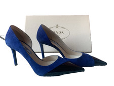 NEW Prada Pumps Calzature Donna Suede/Leather with Original box