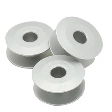 10 Pcs Aluminum Alloy Sewing Bobbins Empty Spools Thread Wire Core Coil